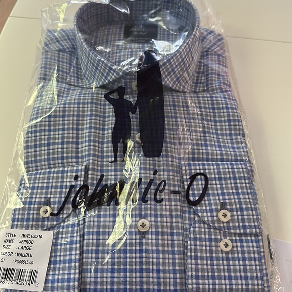 NWT johnnie-O Jerrod Long Sleeve Button Down Large - Picture 2 of 4